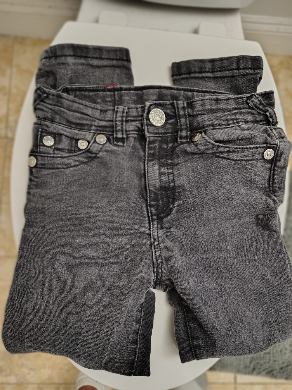 Kids' Black Denim Jeans - Classic Stretch Bottoms